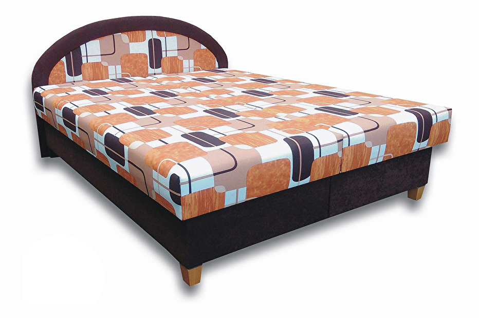 Manželská postel 160 cm Elvina N (s pěnovými matracemi)