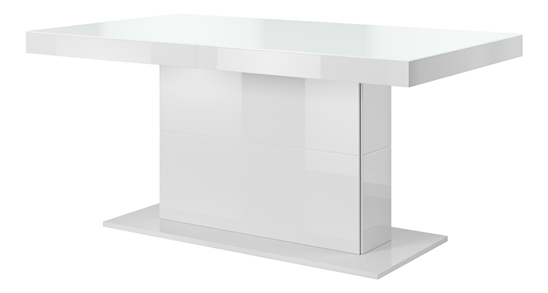 Jídelní stůl Tashia Typ 81 (pro 6 až 8 osob) (bílá + vysoký lesk bílý)
