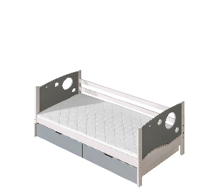 Jednolůžková postel 80 cm Kolin (s roštem a úl. prostorem)