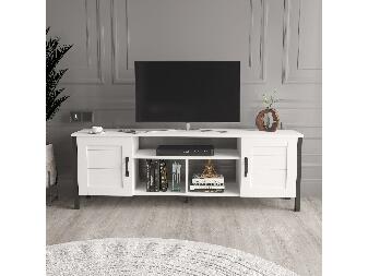  TV stolek/skříňka Savaka (bílá)