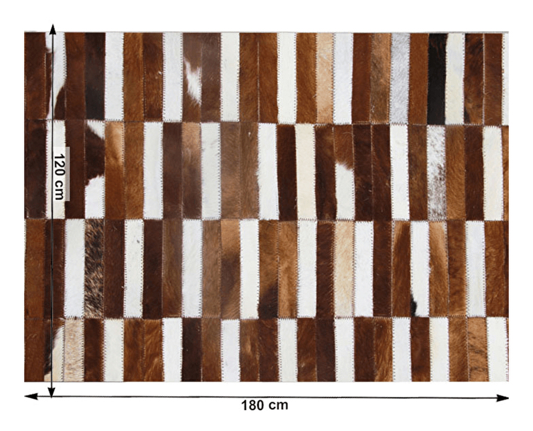 Kožený koberec 120x180 cm Koza typ 5