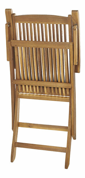 Set 2 ks. zahradních židlí Mali (světlé dřevo)