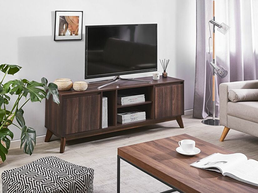 TV stolek/skříňka Oleray (tmavé dřevo)