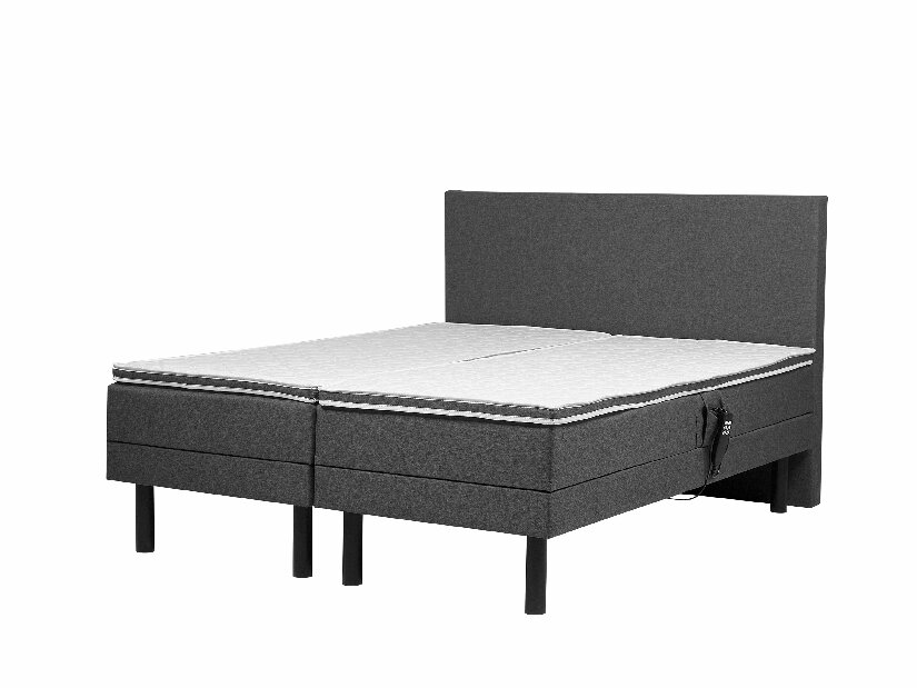Manželská postel 180 cm ERLE (šedá)