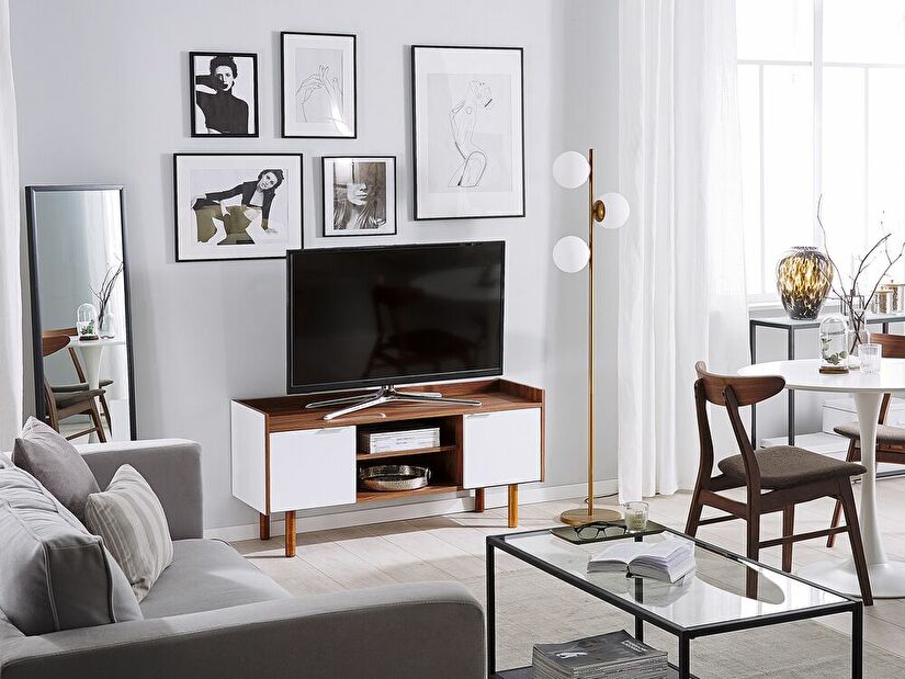 TV stolek/skříňka MARTA (dřevo) (bílá)