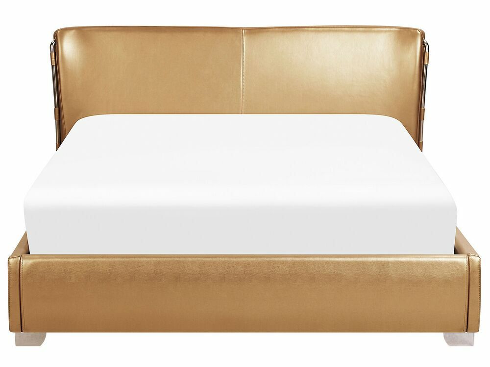 Manželská vodní postel 180 cm Pariz (zlatá)