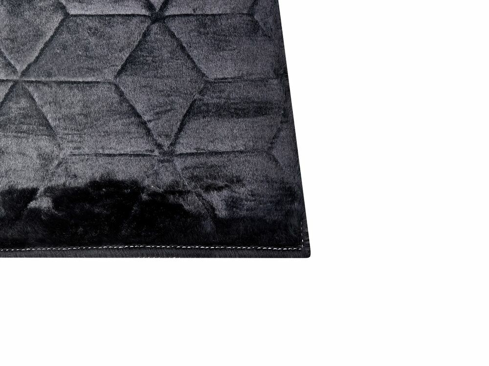 Koberec z umělé kožešiny 160 x 230 cm Thae (černá)
