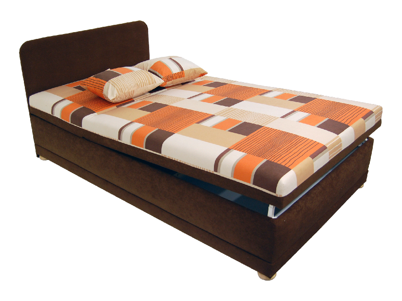 Jednolůžková postel (válenda) 120 cm BRW Ema 120 (hnědá) (s molitanovou matrací)