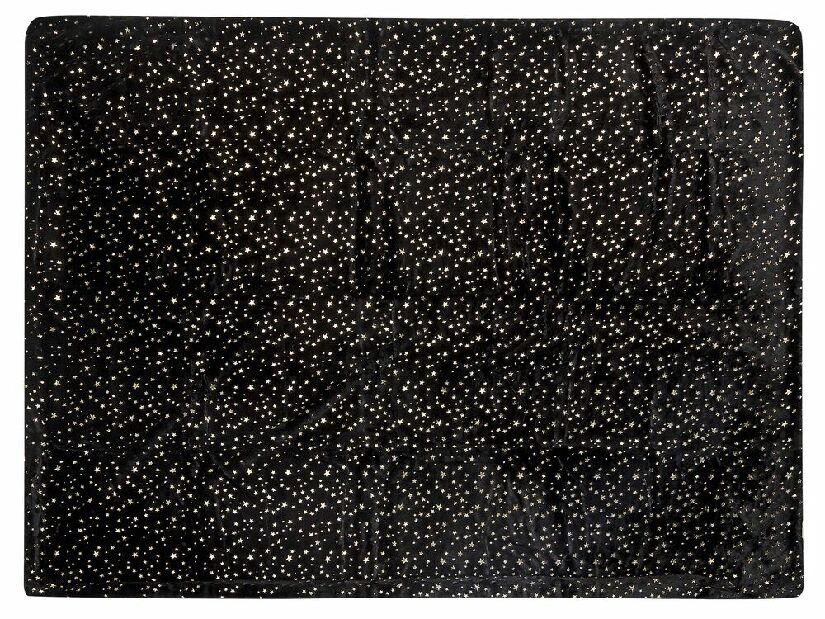 Deka 130 x 180 cm Alláza (černá)