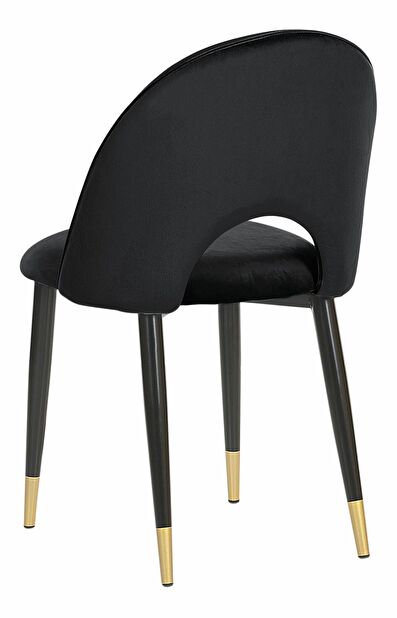 Set 2 ks. jídelních židlí MAGI (látka) (černá)
