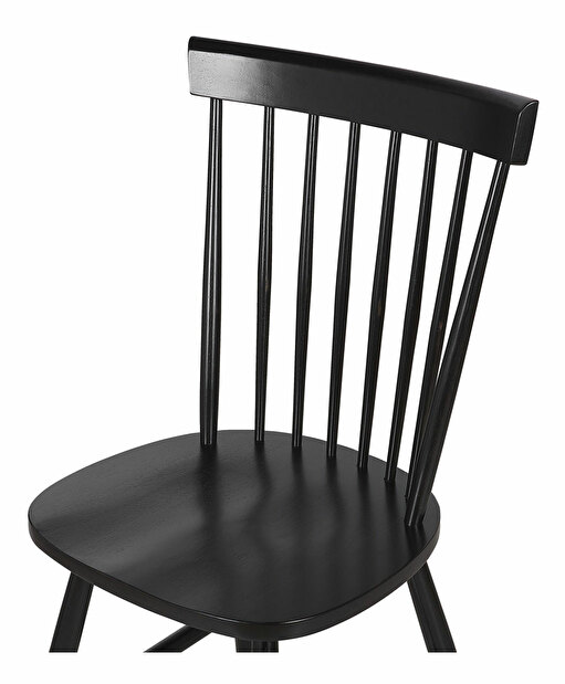 Set 2 ks. jídelních židlí Bargo (černá)