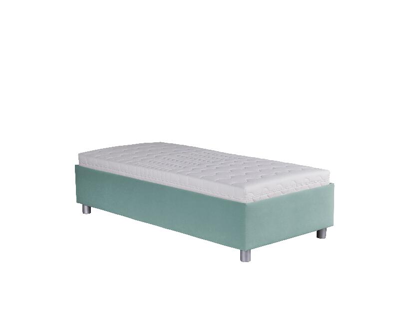 Jednolůžková postel 90 cm Blanár Neptun (tyrkysová) (s roštem a matrací Nelly)