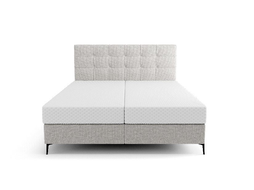 Jednolůžková postel 120 cm Infernus Comfort (světle šedá) (s roštem, s úl. prostorem)