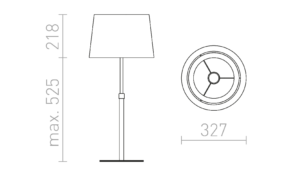 Stolní lampa Esplanade 230V E27 42W (černá + bílá + chrom)