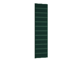 Set 12 čalouněných panelů Quadra 50x240 cm (zelená)