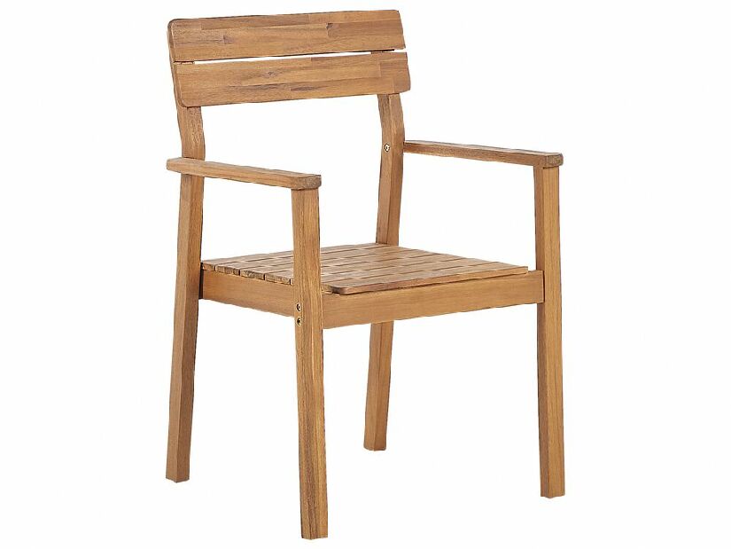 Set 6 ks zahradních židlí Fernanda (světlé dřevo)