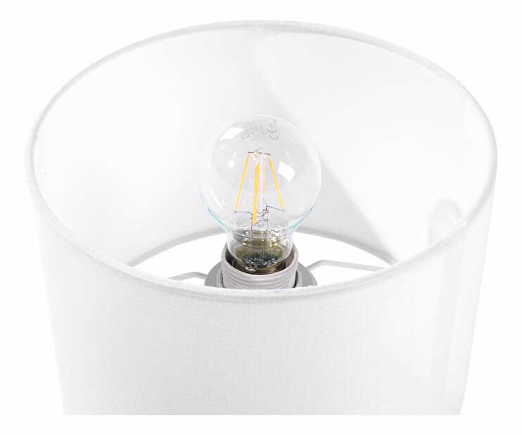 Stolní lampa TARON (PC látka) (bílá)