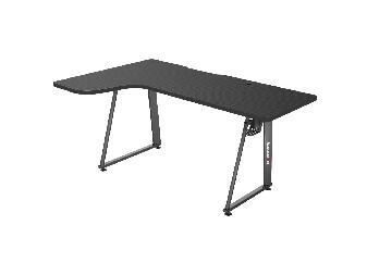 Rohový PC stolek Hyperion 7.7 (černá)