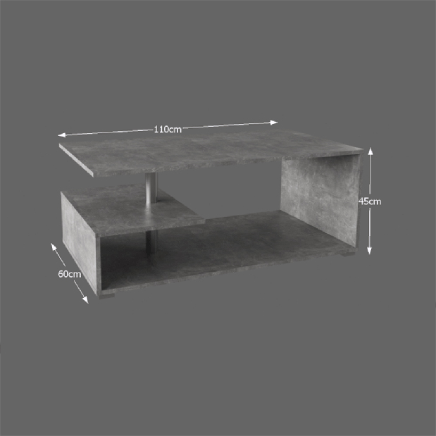 Konferenční stolek Dordalus (beton)