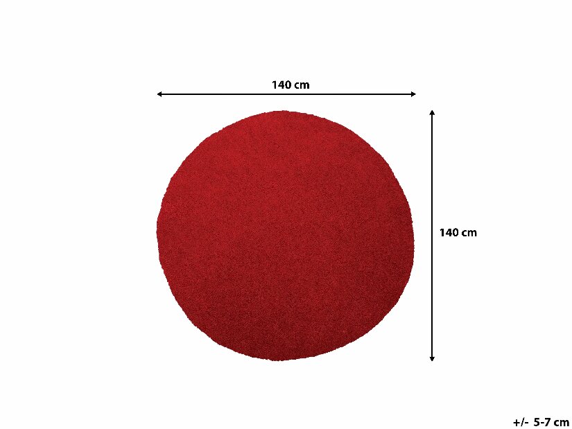 Koberec 140 cm Damte (červená)