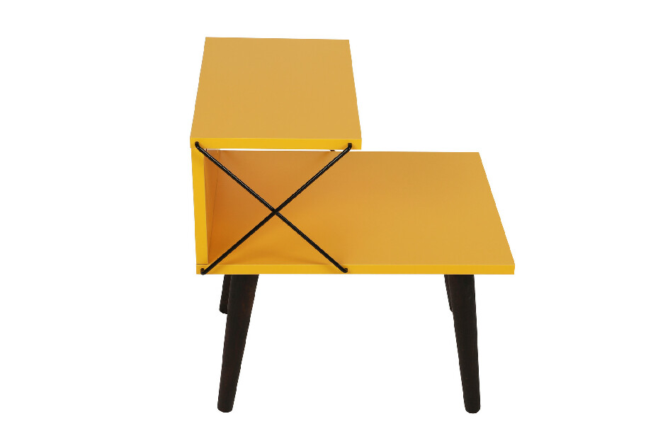 Noční stolek Crossline (Žlutá)