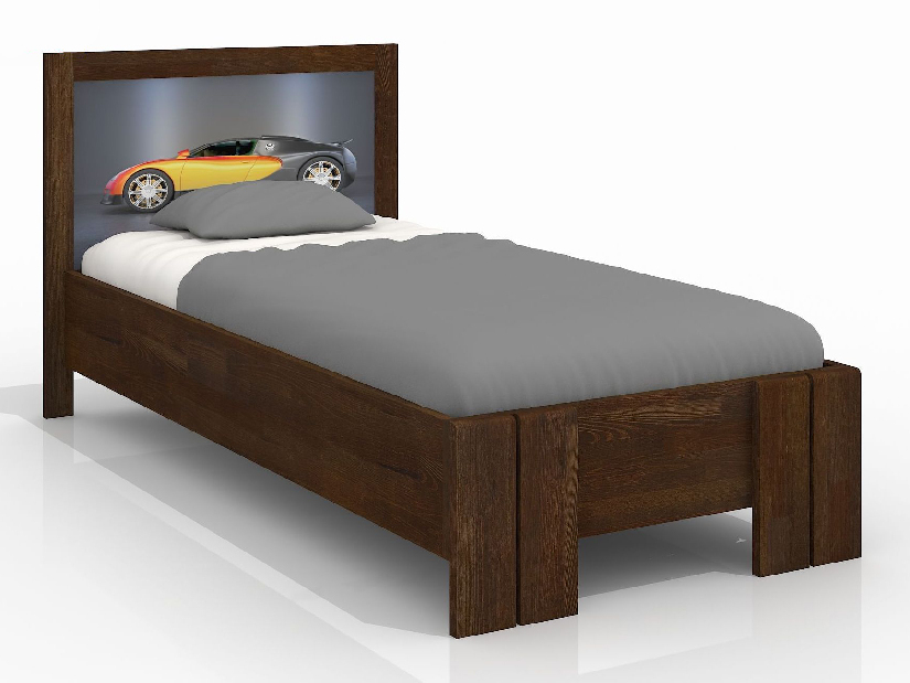 Jednolůžková postel 90 cm Naturlig Kids Manglerud High (borovice) (s roštem)