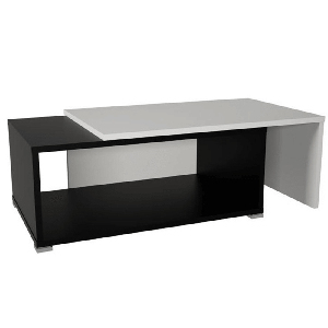 Konferenční stolek Dua (bílá + černá)