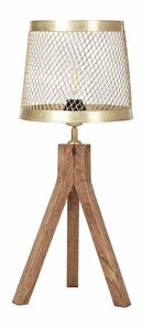 Stolní lampa Belarmino (tmavé dřevo)