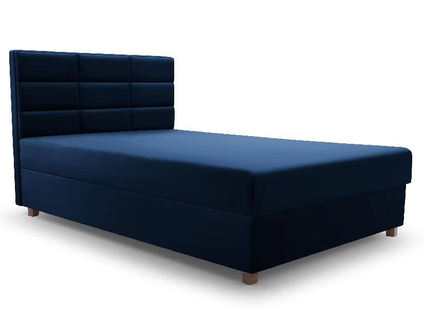  Jednolůžková postel 120 cm Picasso II (tmavě modrá) (s úl. prostorem a matrací)