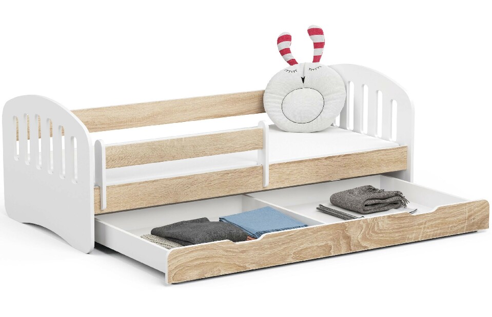 Dětská postel Preena (dub sonoma) (s matrací)