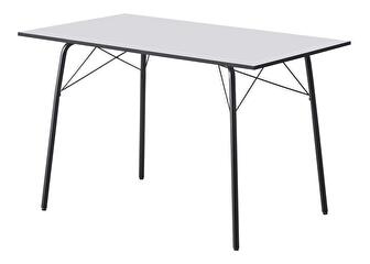 Jídelní stůl 120 MALAK (bílá + černá) (pro 4 osoby)