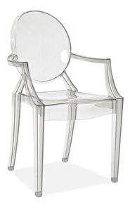 Jídelní židle Logan (transparentní + transparentní)