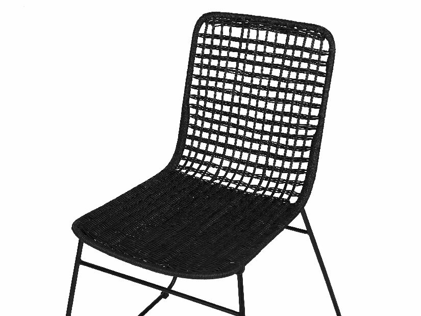 Set 2ks. jídelních židlí Burito (černá)