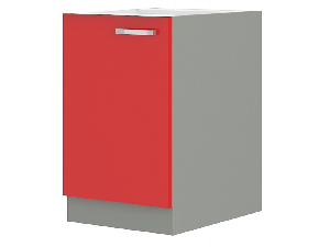 Dolní kuchyňská skříňka Roslyn 60 D 1F BB (červená + šedá)