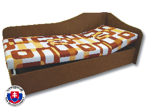 Jednolůžková postel (válenda) 90 cm Abigail (Gusto 11 + Hnědá 13) (P)