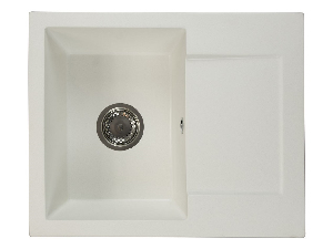 Kuchyňský dřez Dalgam (bílá) (bez otvoru pro baterii) (P)