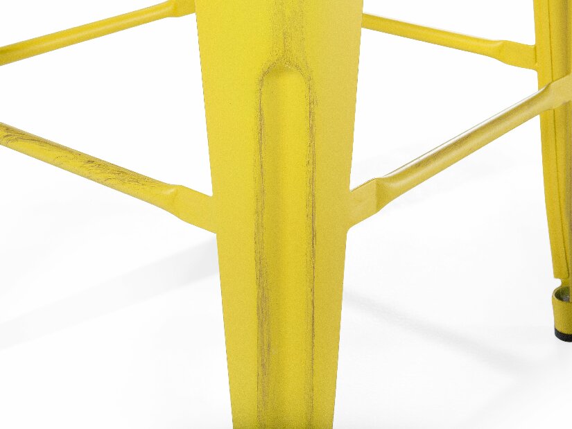 Set 2ks. barových židlí 60cm Cabriot (žlutozlatá)
