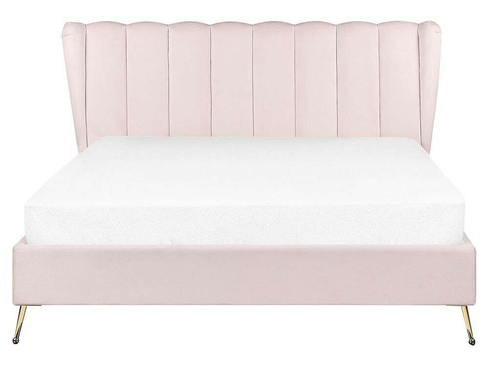 Manželská postel 160 cm Mirabell (růžová)
