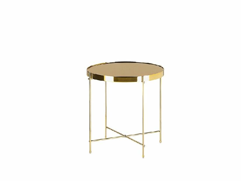 Příruční stolek LACE (zlatá)