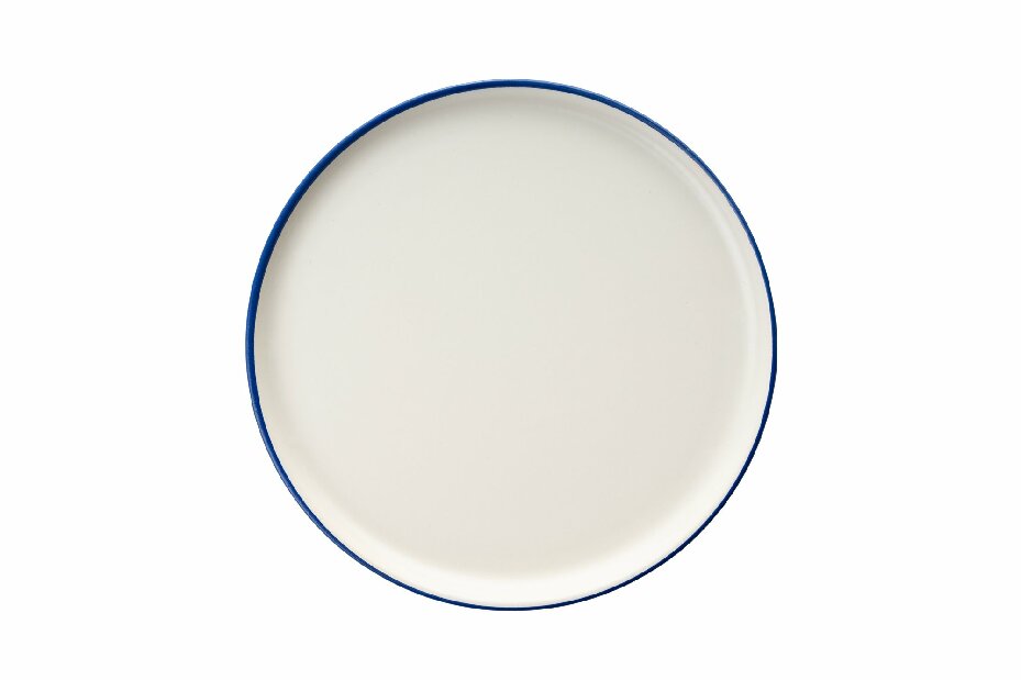 Snídaňová souprava (18 ks.) Mono (modrá + bílá)
