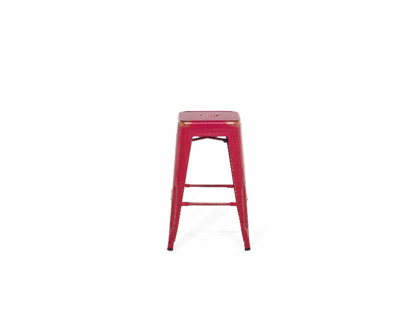Set 2ks. barových židlí 60cm Cabriot (červenozlatá)