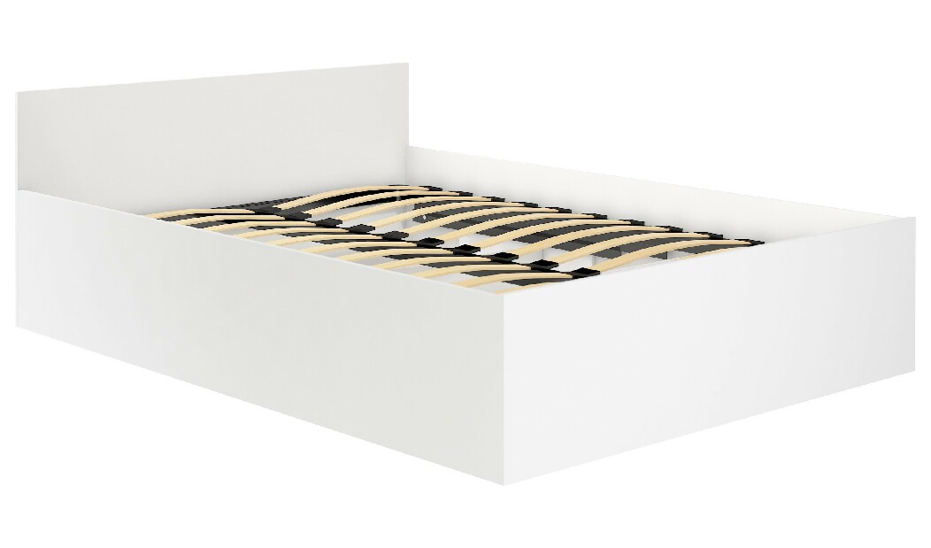 Manželská postel Cosimo (bílá) (s matrací)
