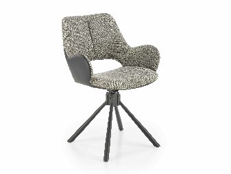 Jídelní židle  Kiwo (černá + šedá)