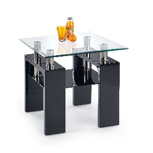 Konferenční stolek Diamond H KWADRAT (černá)