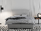 Manželská postel Boxspring 160 cm Carla (světle šedá) (s úložným prostorem)