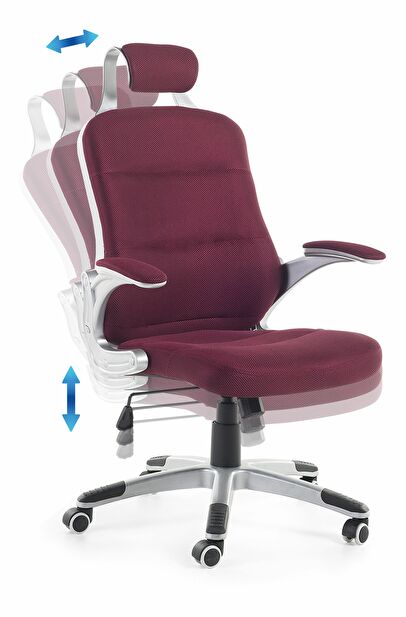 Kancelářská židle Prime (tmavě červená)