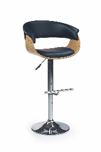 Barová židle Hermina (dub světlý + černá)