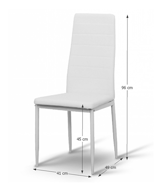 Jídelní židle Coleta nova (bílá ekokůže)