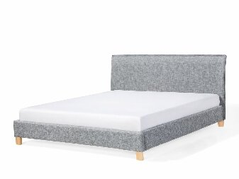 Manželská postel 180 cm SANCHEZ (s roštem) (šedá)