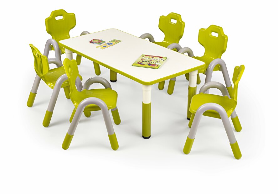 Dětský stolek Simba obdélník (zelená)